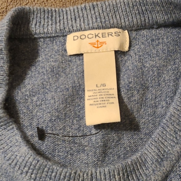 Dockers Mens blue sweater L large - Picture 3 of 4